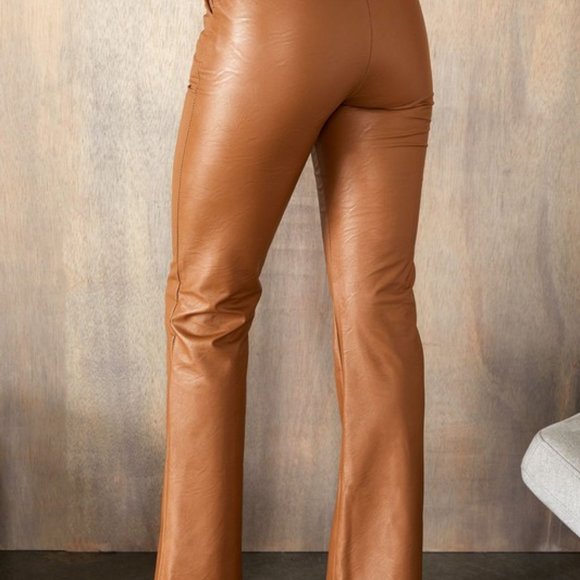 MADISON PU LEATHER DRESS PANTS - Picture 2 of 4